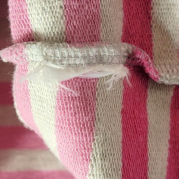 Joules Cowdray Sweatshirt Womens 6 Pullover Pink White Striped Mock Neck Barbie - Picture 9 of 12